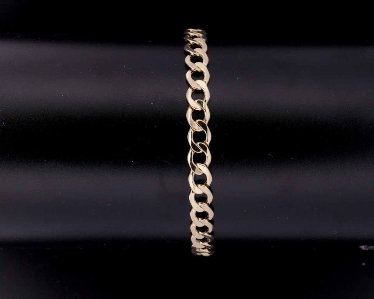 10K Yellow Gold Cuban Bracelet - 7.4MM
