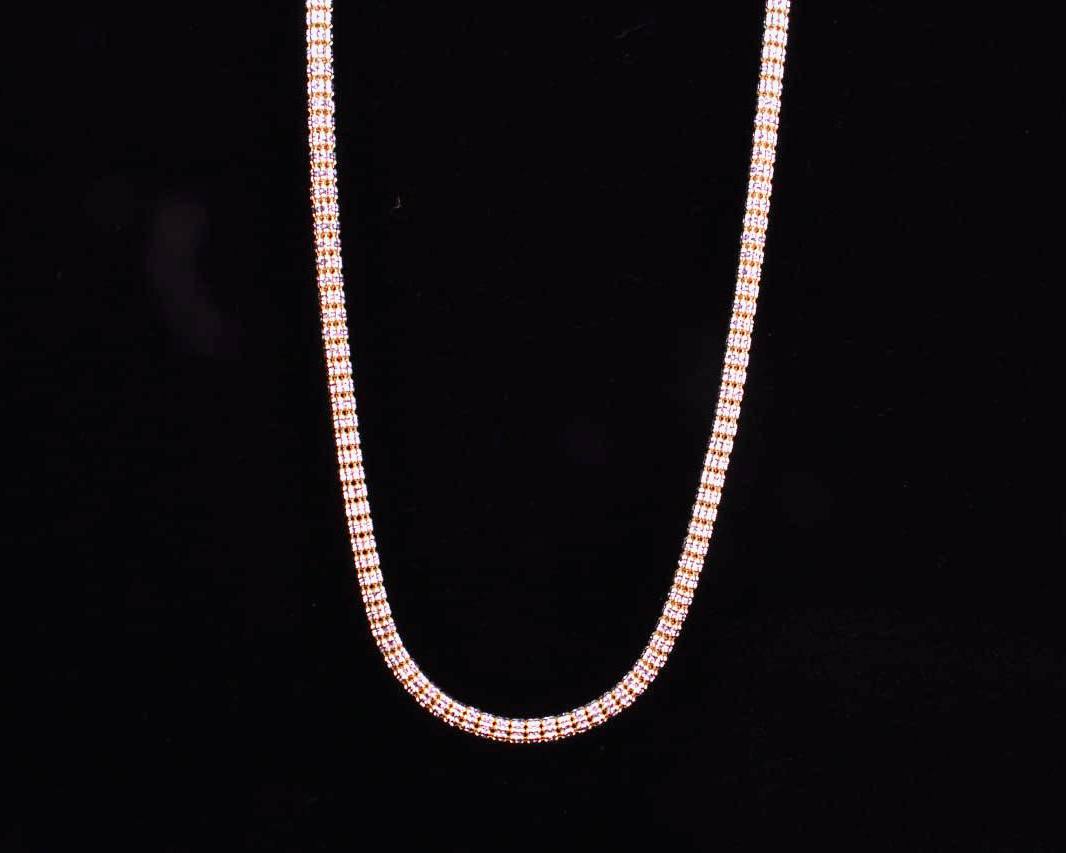 14K Gold Diamond-Cut Ice Chain - 4.5MM - 1