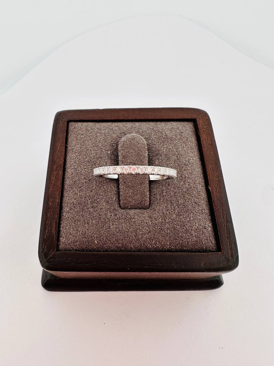 925 Sterling Silver VVS Moissanite Wedding Band