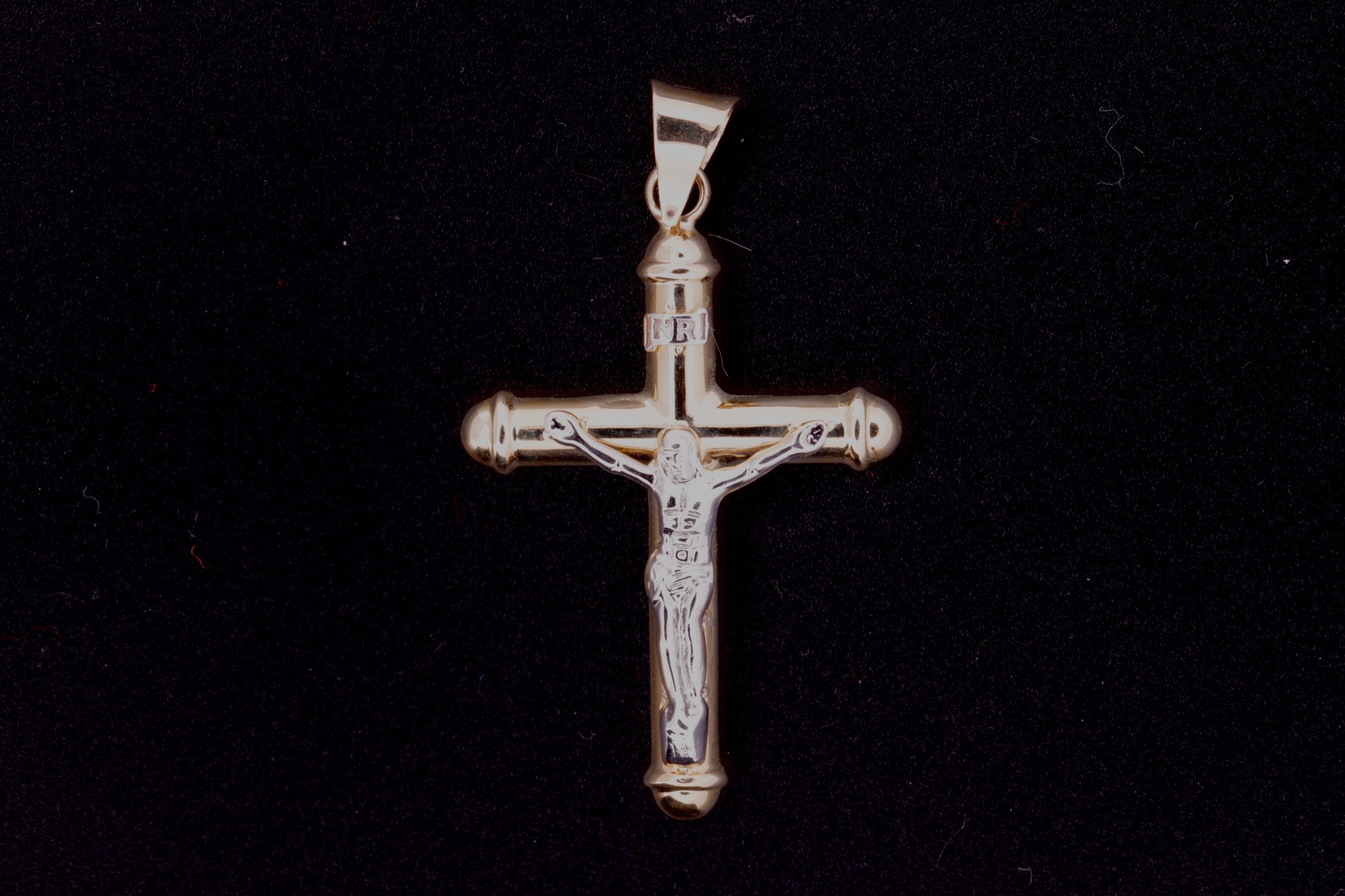 14K Crucifix Pendant  - 1