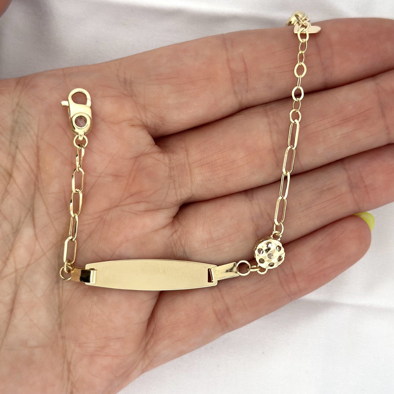 14K Yellow Gold ID Bracelet - 7.3MM