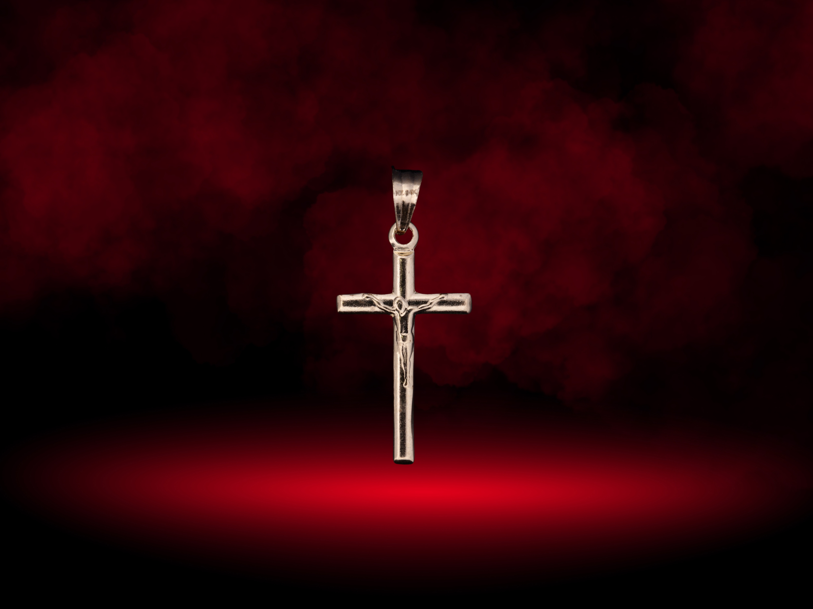14K Gold Crucifix Pendant  - 3