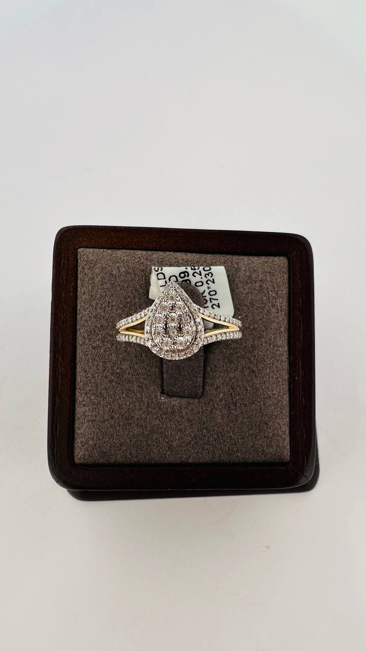 10K Diamond Engagement Ring - 10