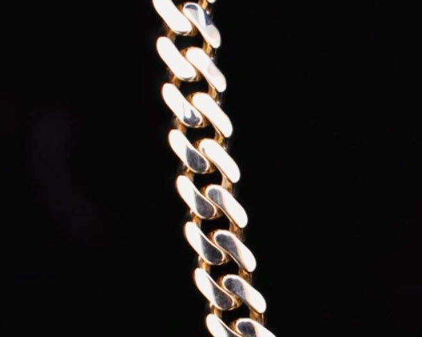 10K Solid Monaco Chain - 13MM