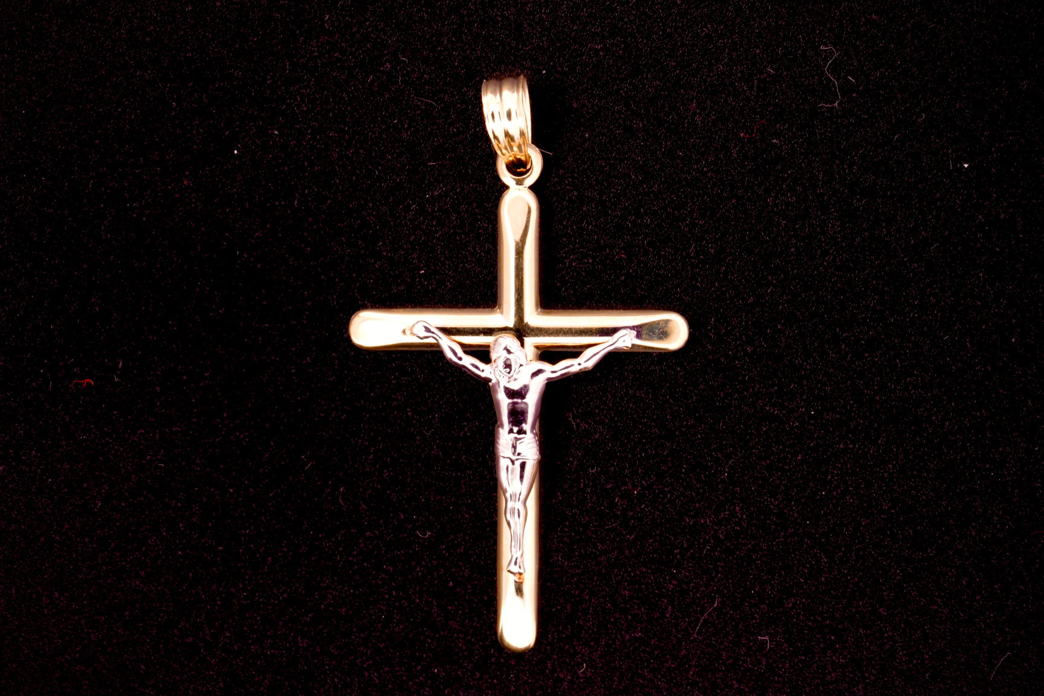 14K Crucifix Pendant  - 3