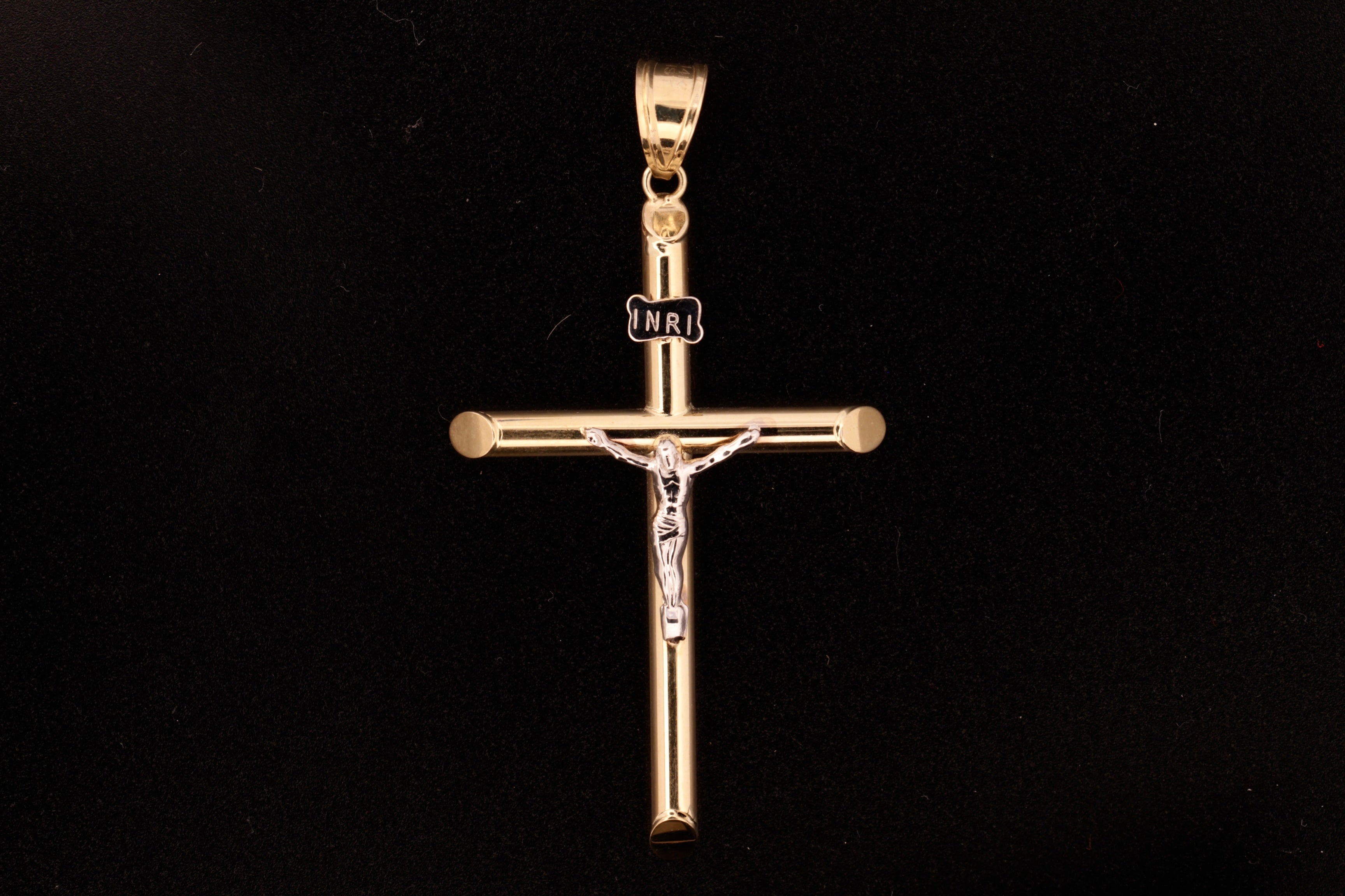 14K Gold Crucifix Pendant  - 6