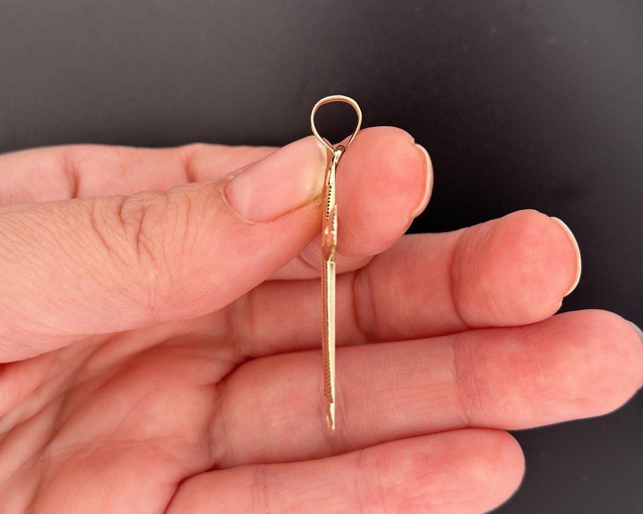 14K Gold Crucifix Pendant  - 2