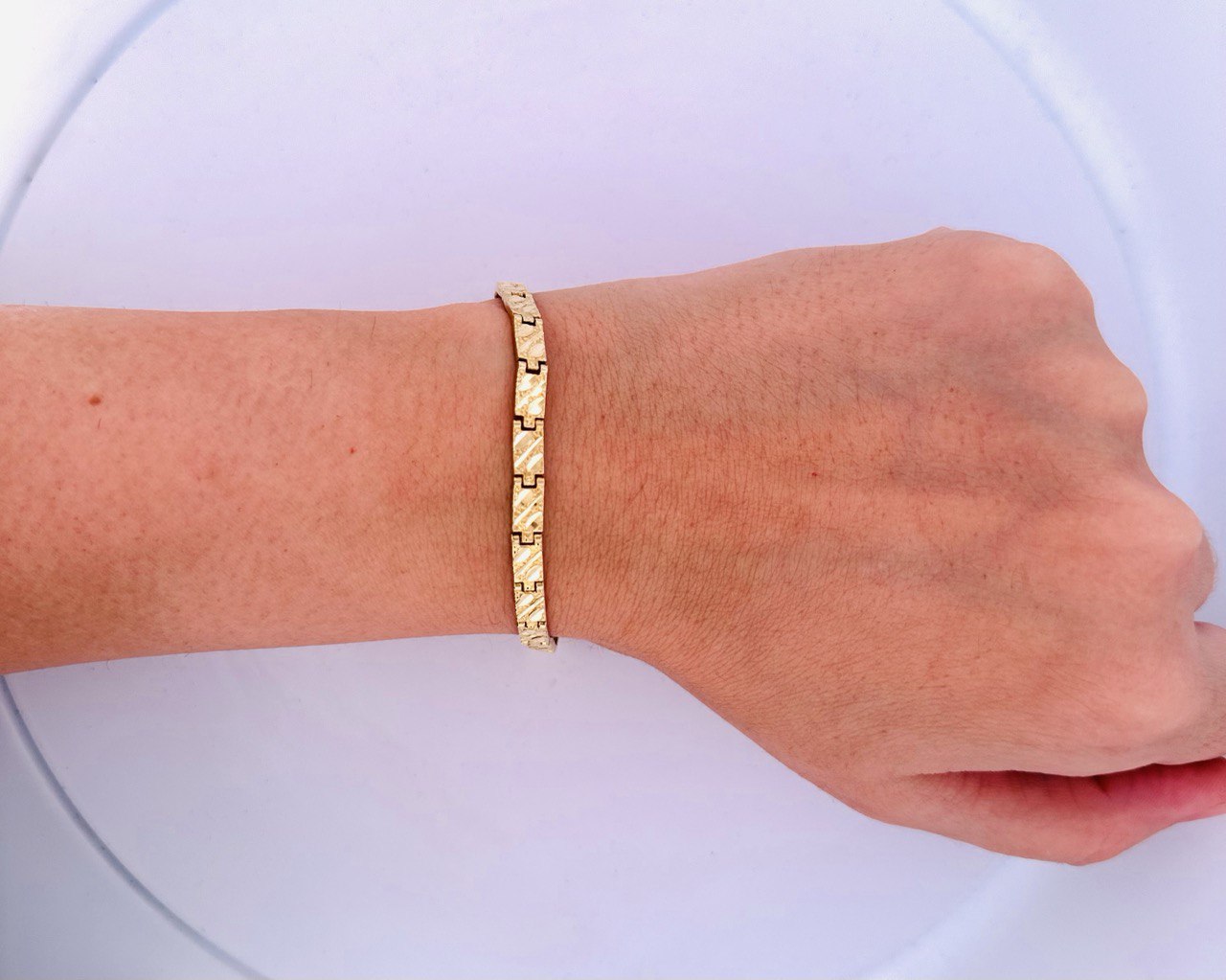 10K, Nuggets Bracelet, 4.7MM