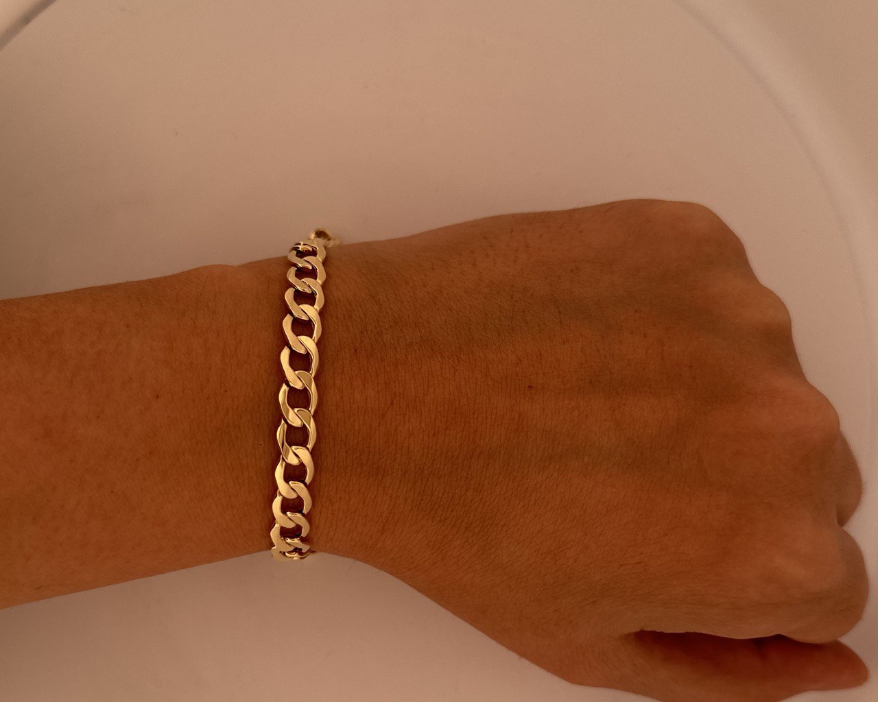 10K Yellow Gold Cuban Bracelet - 7.4MM