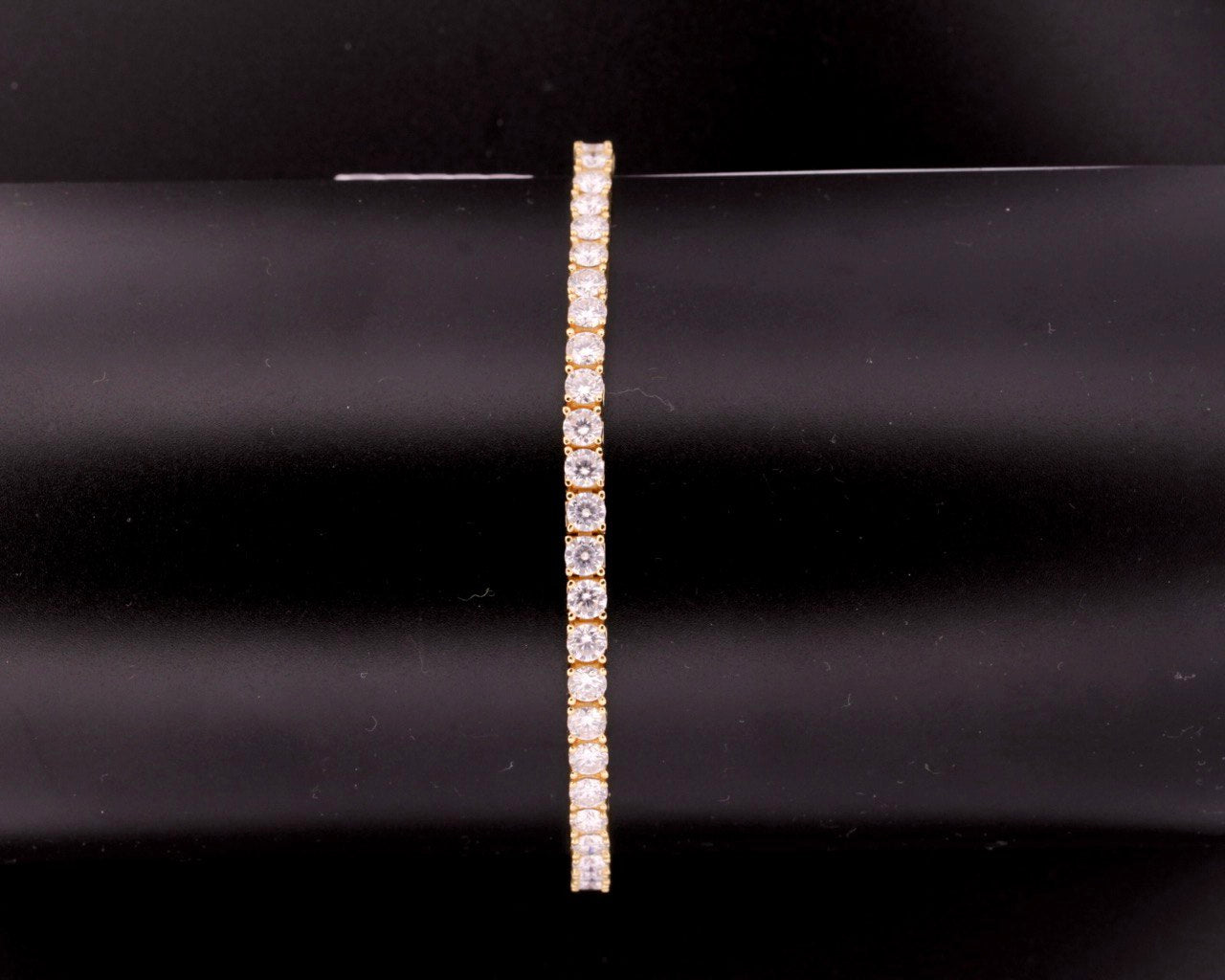 Sterling Silver Tennis Bracelet - 4mm, VVS Moissanite