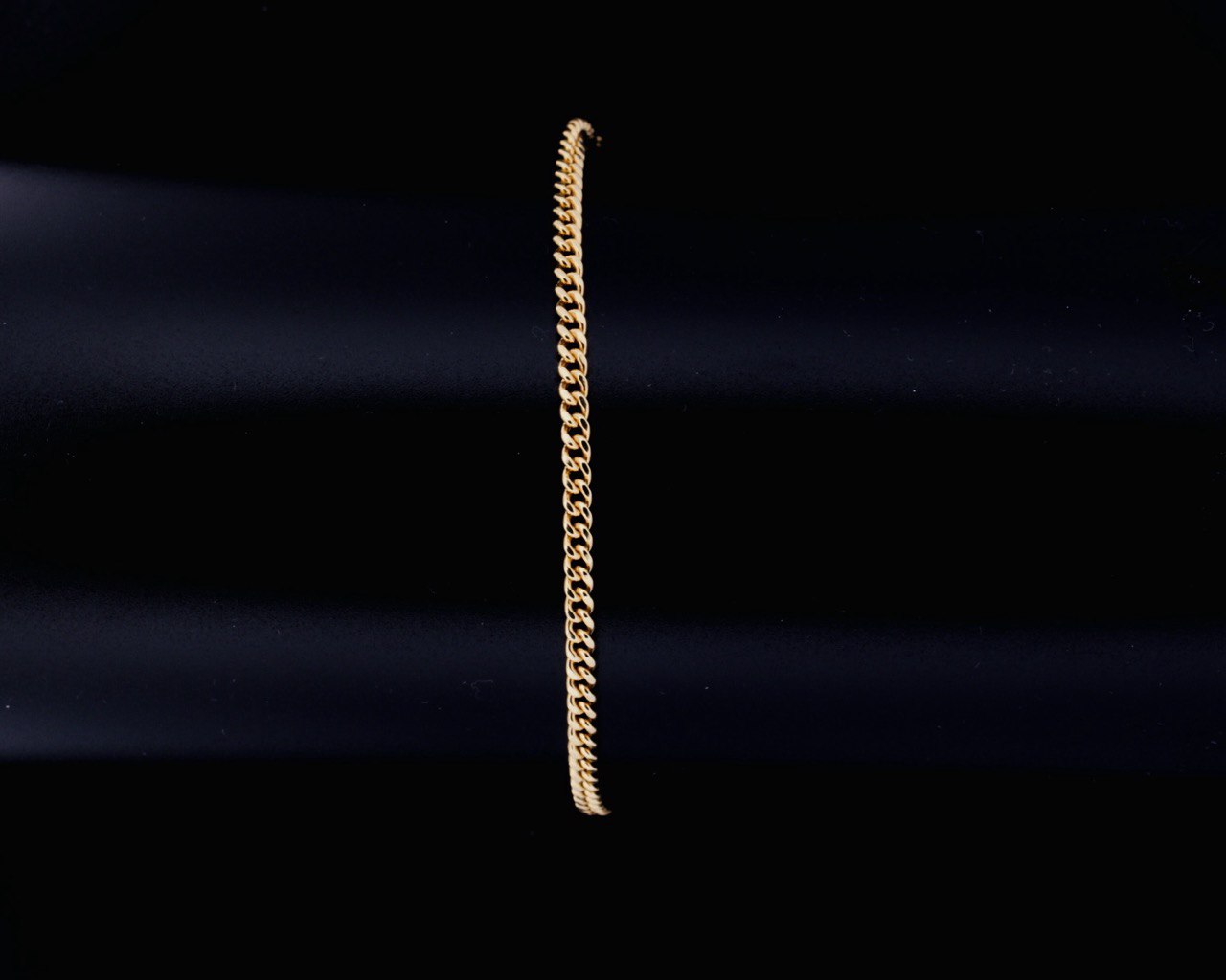 14K Yellow Gold Cuban Bracelet - 2MM