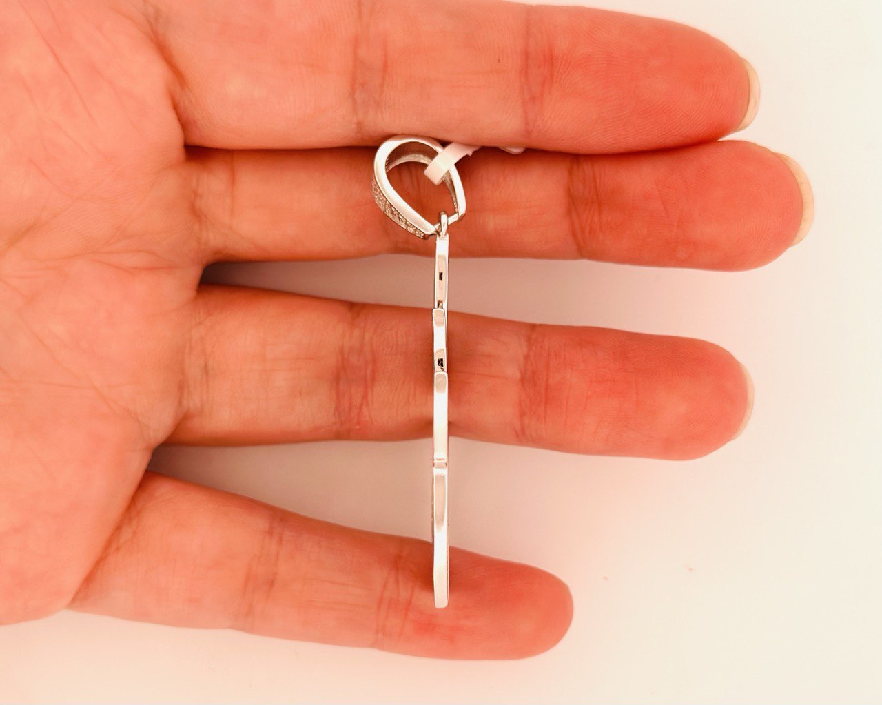 Sterling Silver VVS Moissanite Allah Pendant,