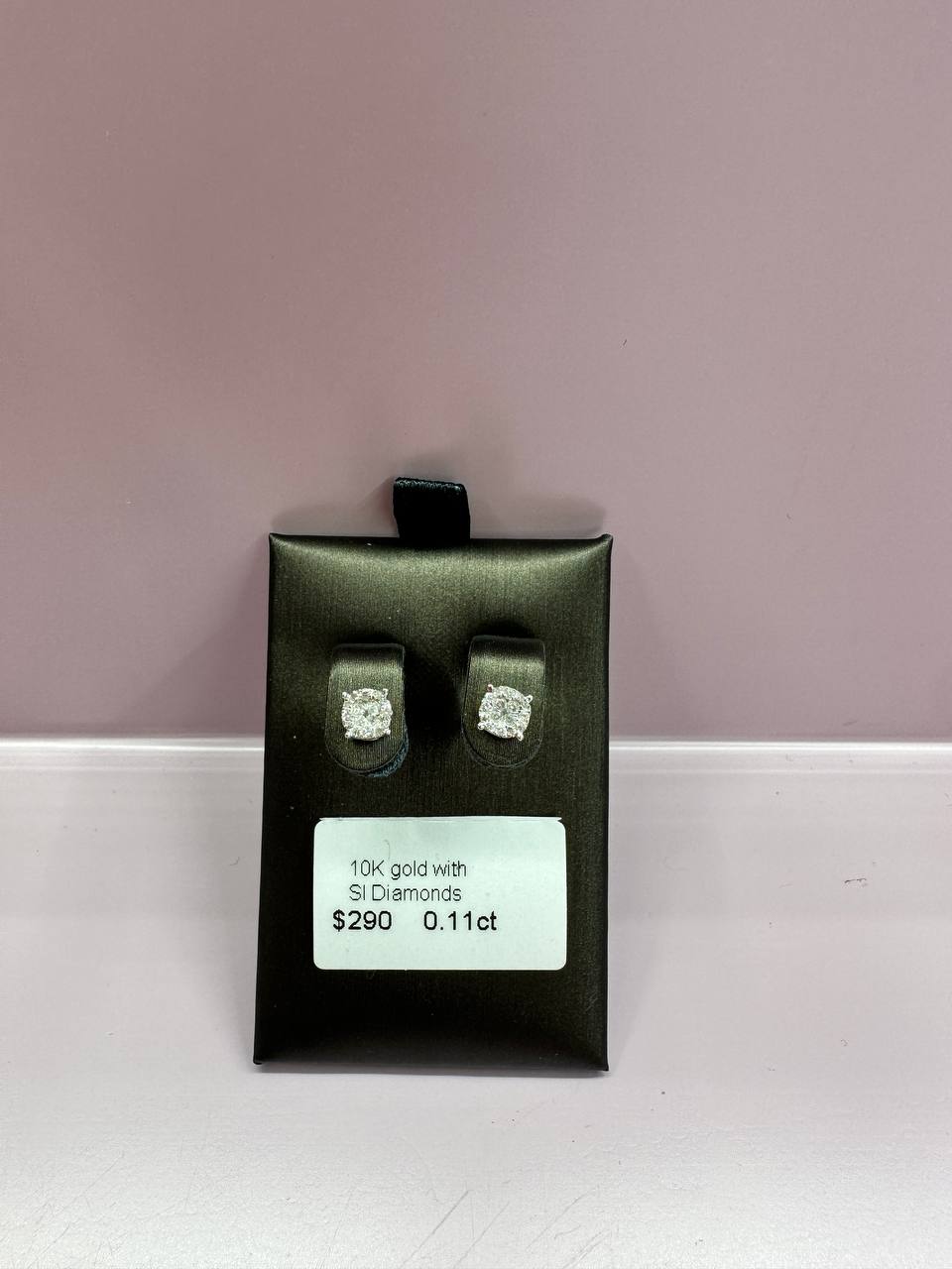10K Diamond Earring - 1