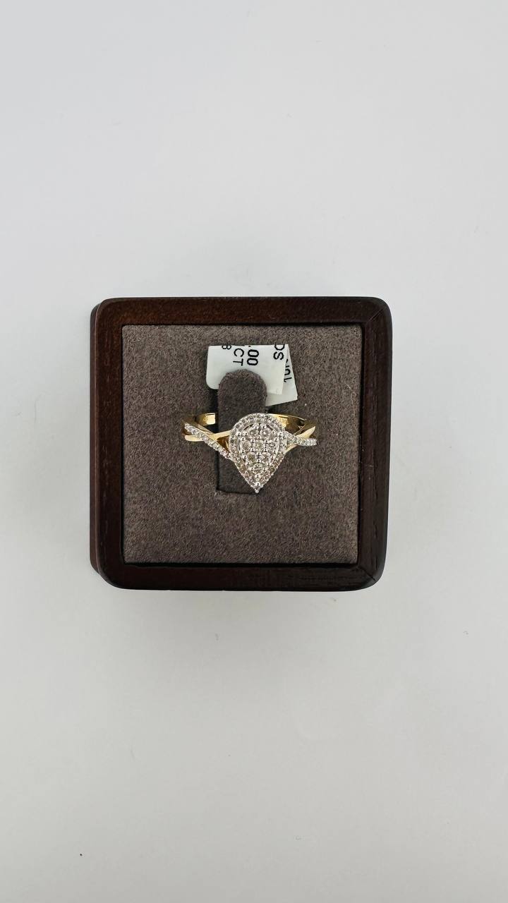 10K Diamond Engagement Ring - 3