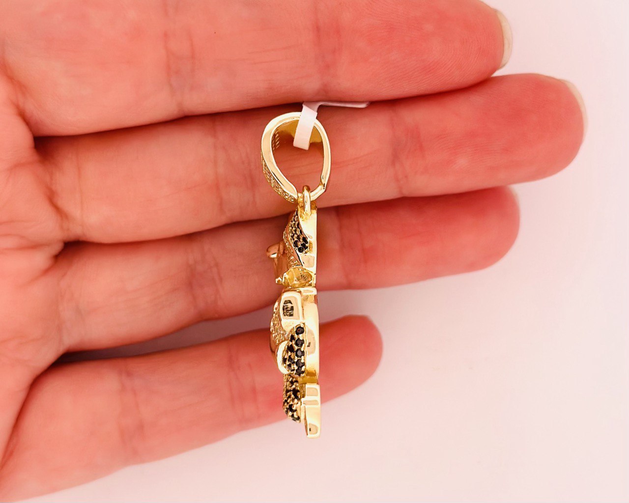 Sterling Silver VVS Moissanite Monopoly Pendant - 1.88 Carat