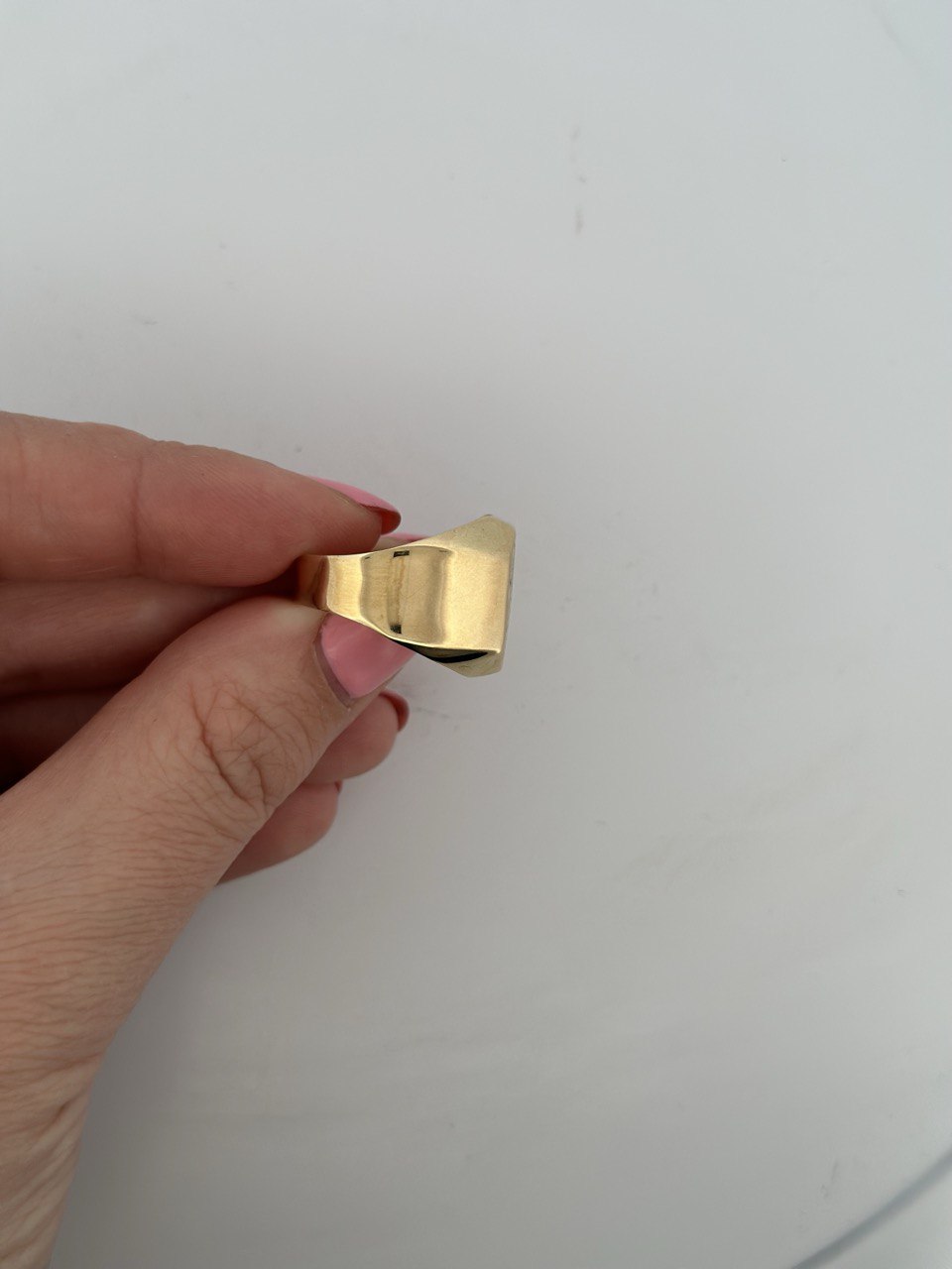 14K Gold Onyx Ring