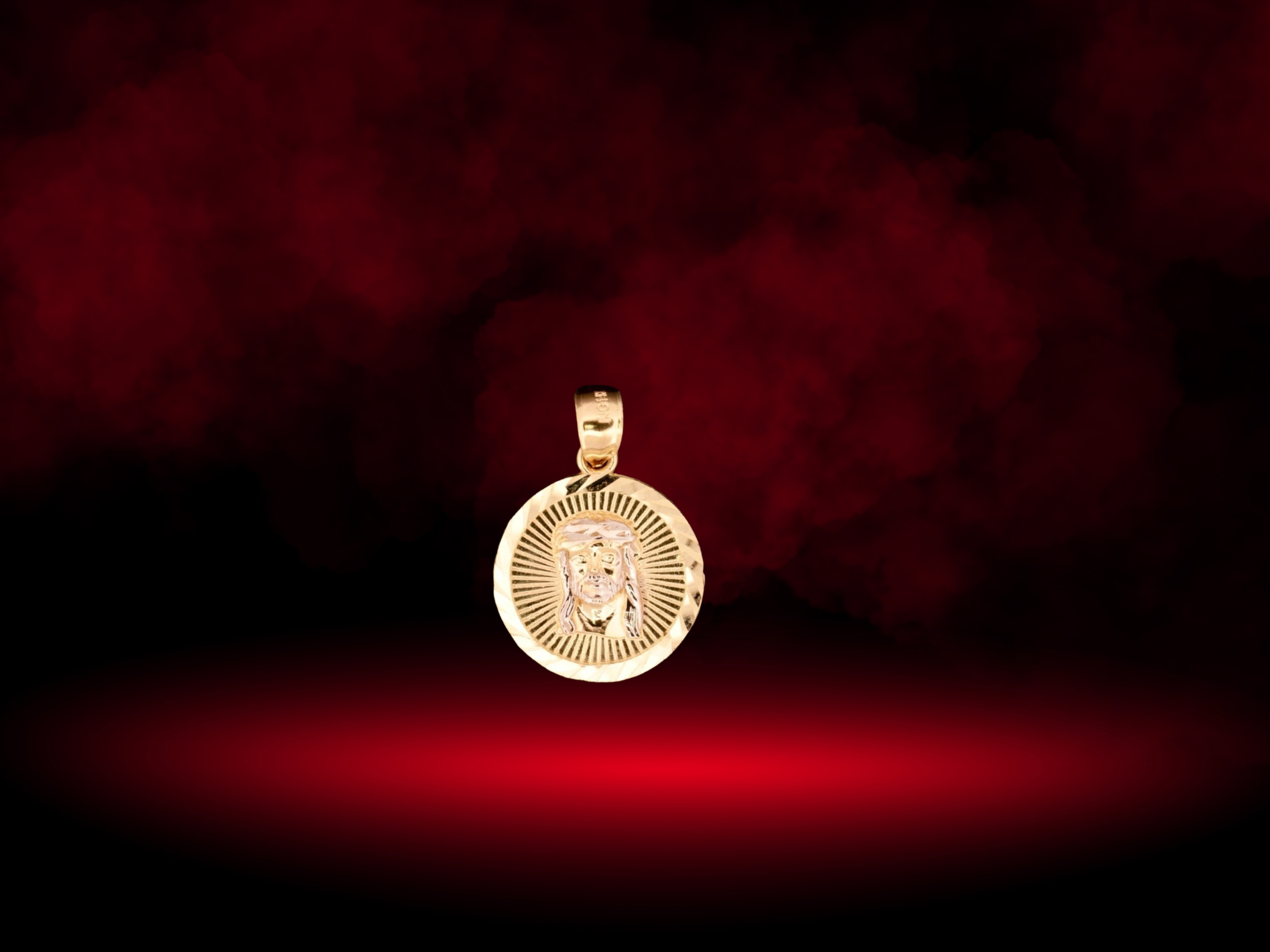 14K Jesus Piece Pendant - 1