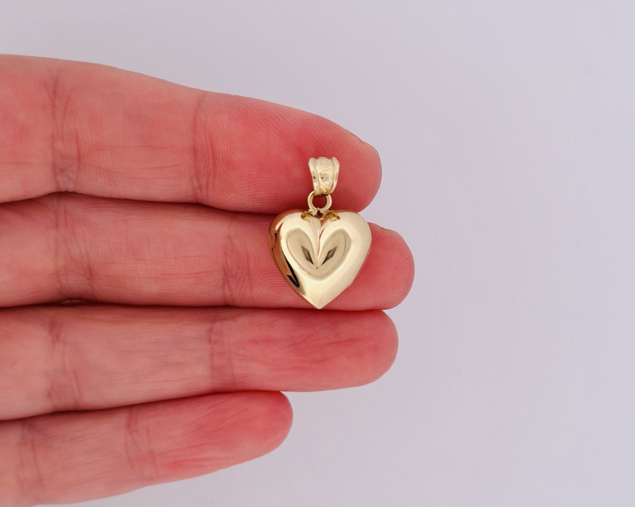 10K Yellow Gold Heart Charm/Pendant