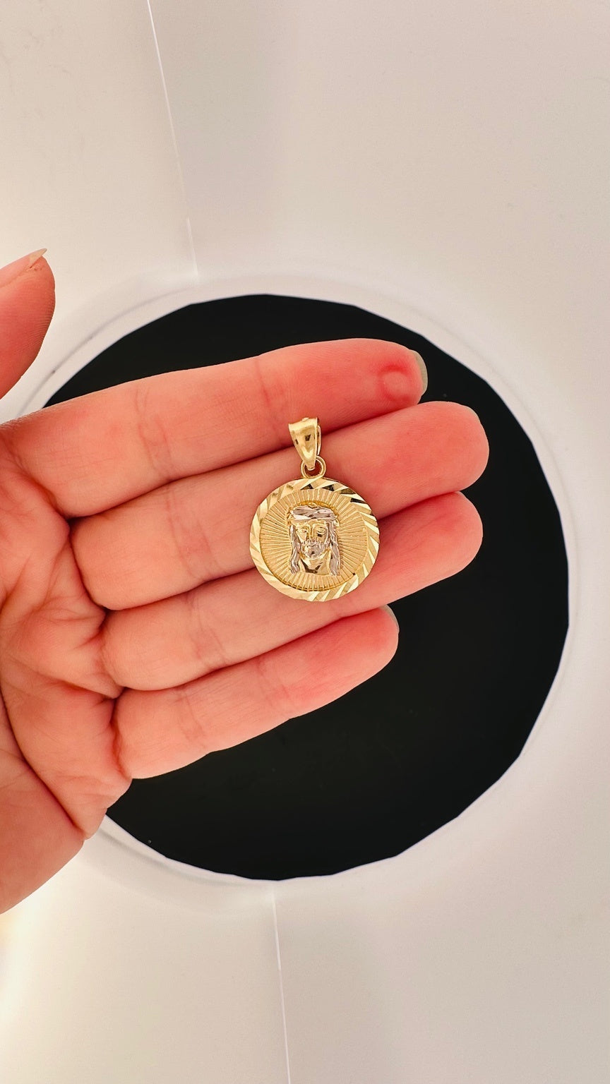 14K Jesus Piece Pendant - 1