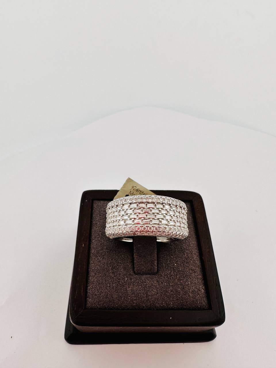 925 Sterling Silver VVS Moissanite Band