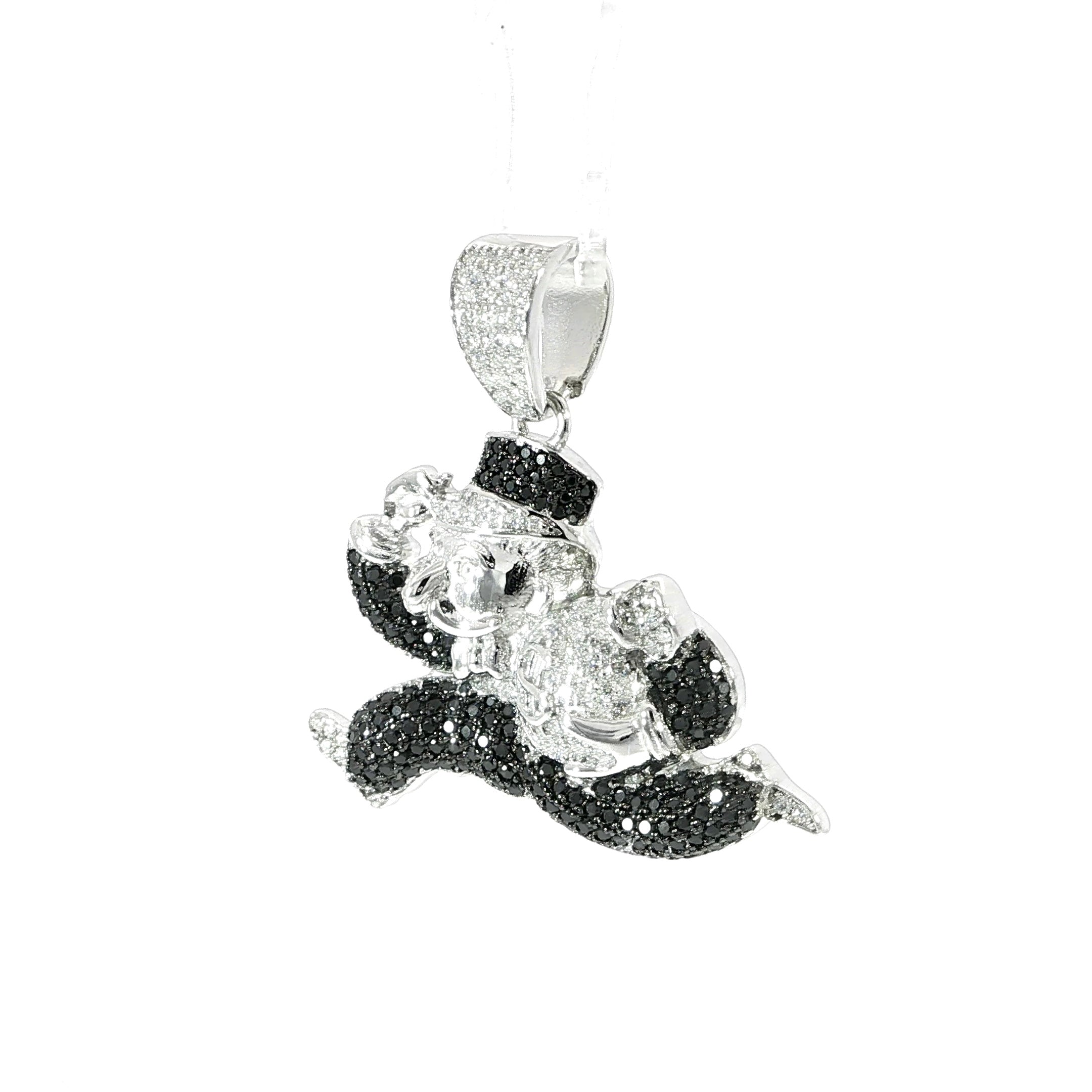 Hip hop style Money Man pendant crafted in sterling silver