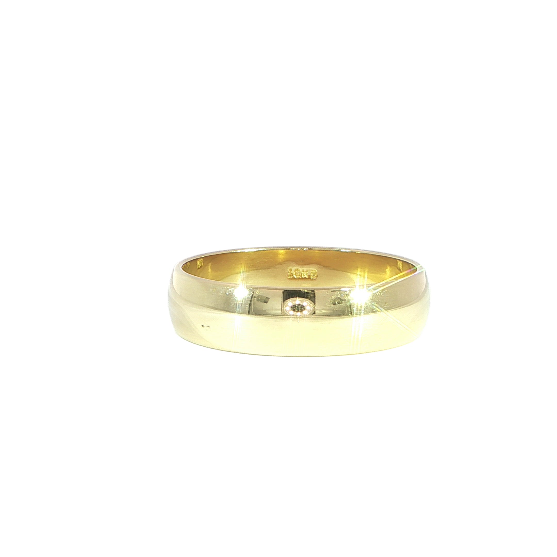Video of 10K yellow gold wedding band