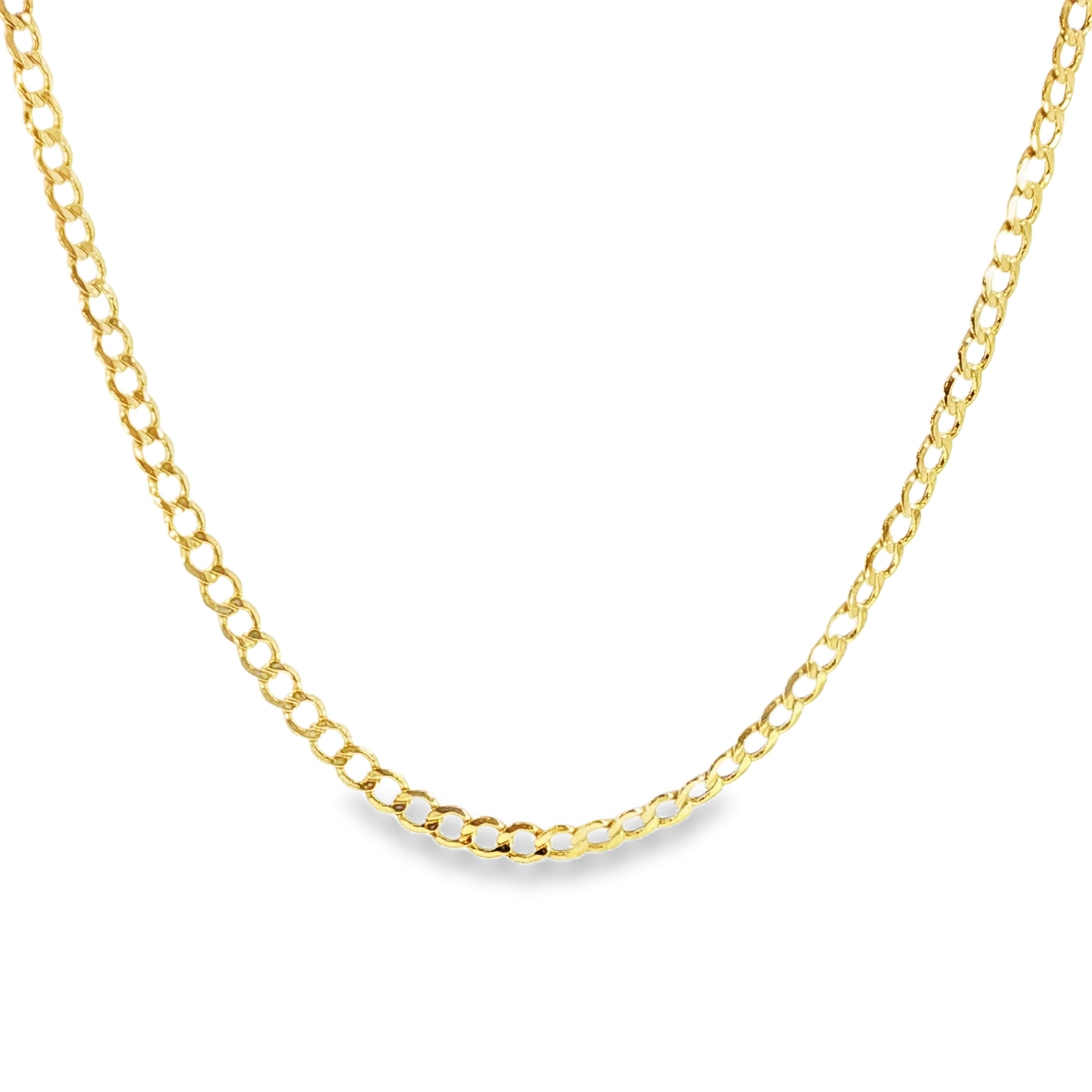 Classic 5.5 MM curb chain crafted in 10K yellow gold