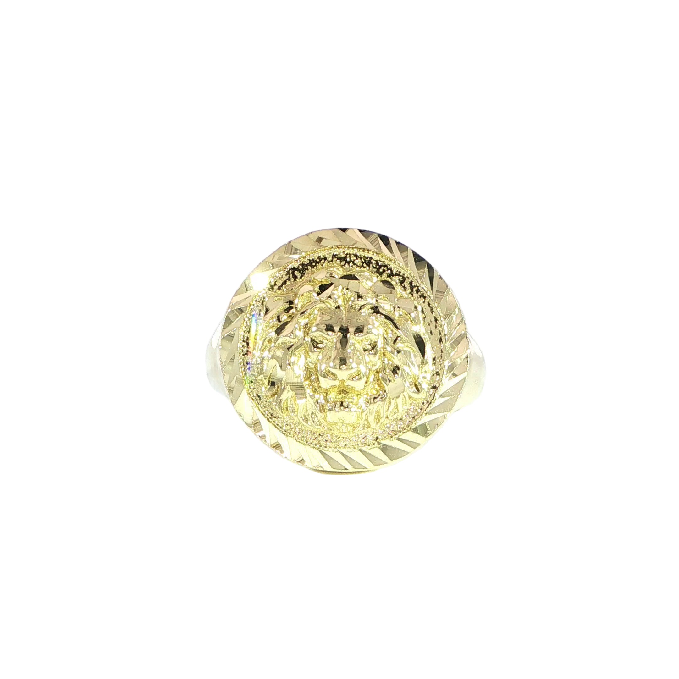Lion Head Signet Ring in 10K Gold Video