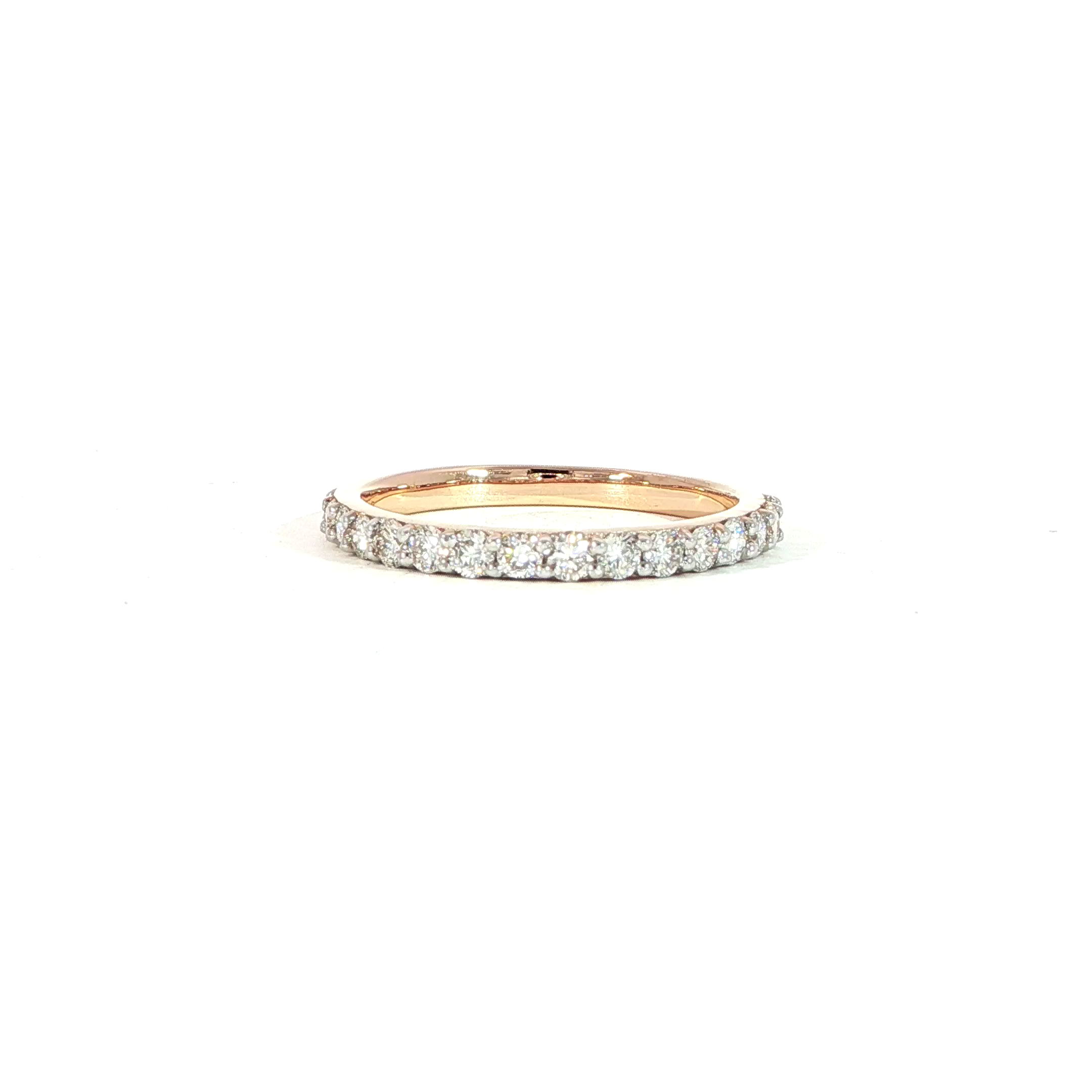 Detailed video of wedding band 0.55ctw lab-grown diamonds