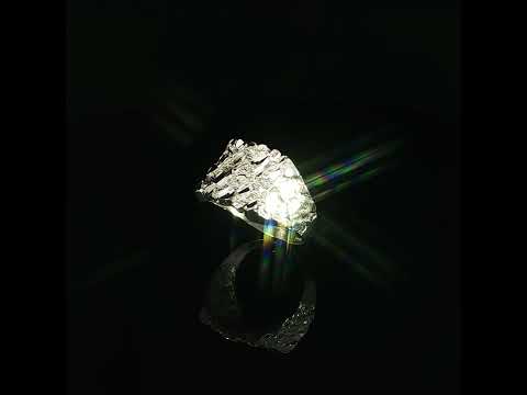 10K yellow gold nugget ring.