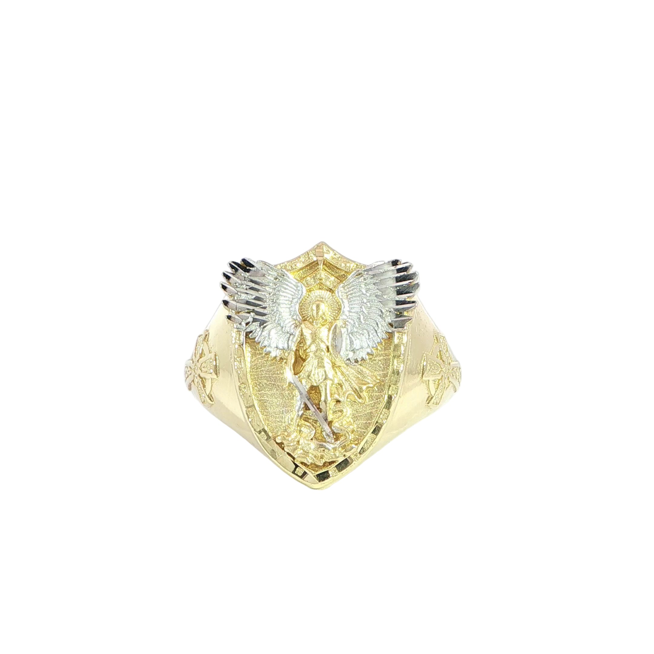 Saint Michael statement ring in 14K gold video