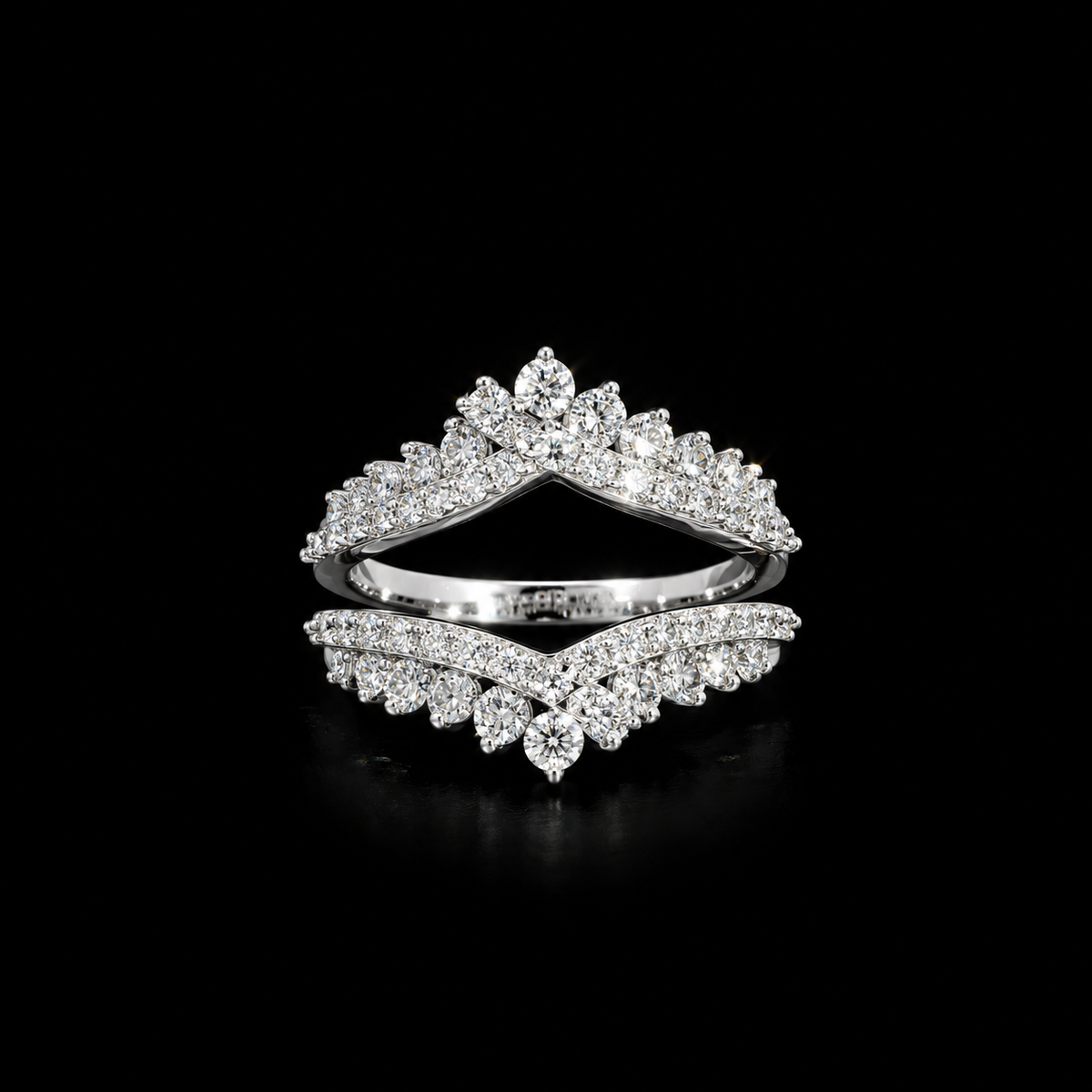 14K Diamond Double Row Enhancer