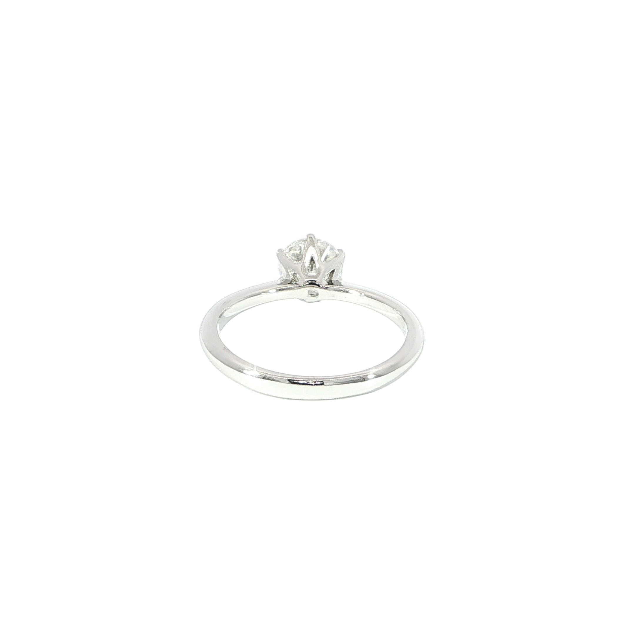 Classic 1CT Round Solitaire Moissanite Ring