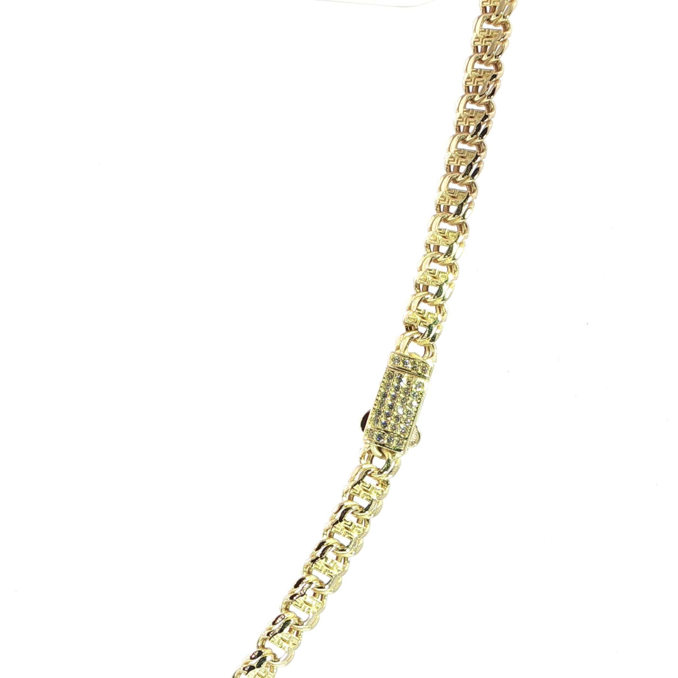 5MM Chino link chain in 14K yellow gold 